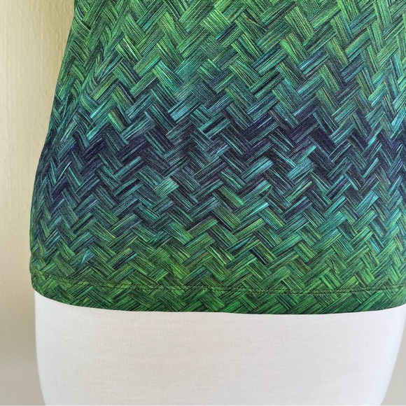 Kenzo Green Printed Top - Size M - Picture 7 of 10